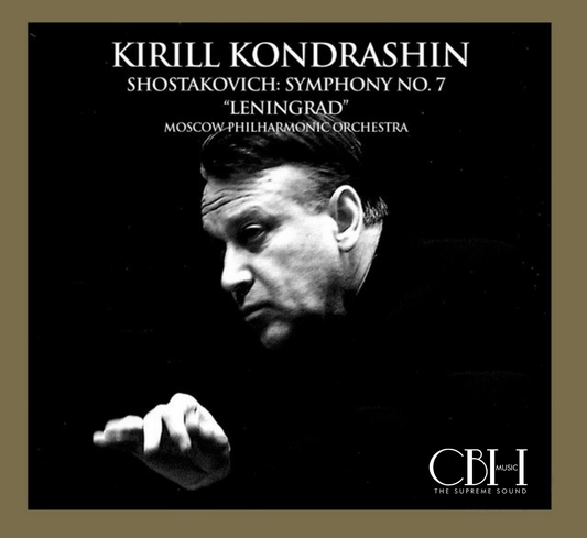 Cover — Shostakovich, Sinfonia n. 7 Leningrado live, Kirill Kondrashin, Moscow Philharmonic Orchestra — Capsa Symphōnĭa CS564