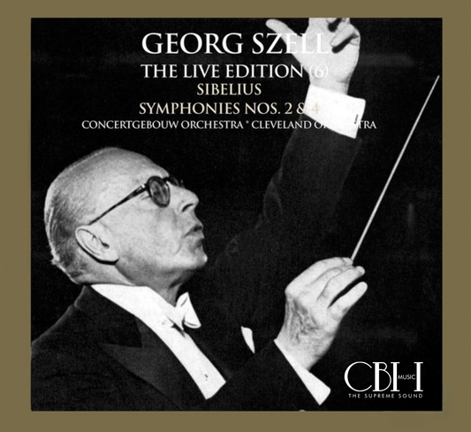 Sibelius Sinfonie n. 2 e n. 4 Live — George Szell, Royal Concertgebouw Orchestra, The Cleveland Orchestra — Cover Capsa Symphōnĭa CS572