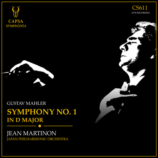 Jean Martinon dirige la Sinfonia n. 1 di Mahler con la Japan Philharmonic Orchestra – Cover Capsa Symphōnĭa CS611