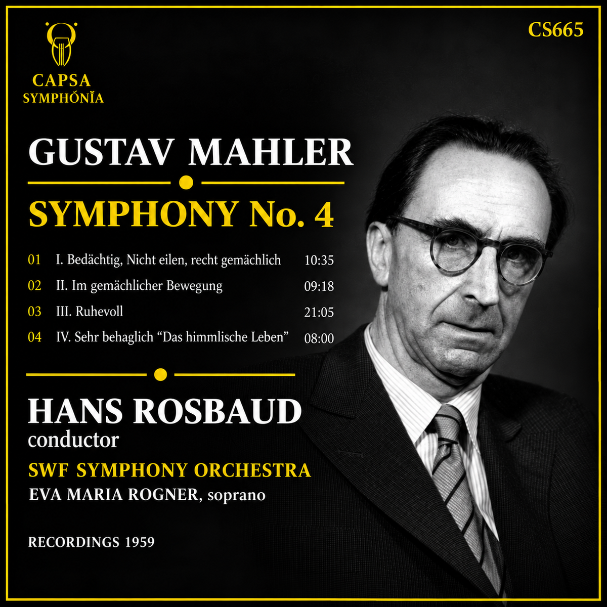 Hans Rosbaud: Mahler — Symphonie Nr. 4