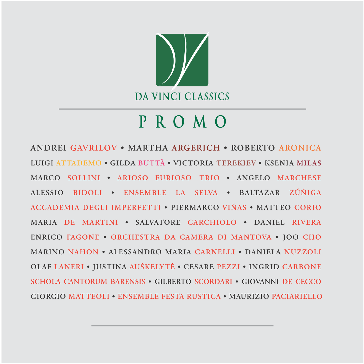 Da Vinci Classics Sampler