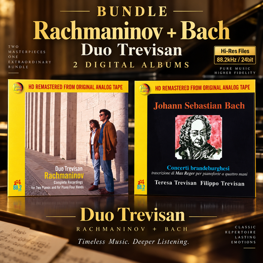 Duo Trevisan – Rachmaninov + Bach – bundle digitale Hi-Res 88.2kHz 24bit – Velut Luna