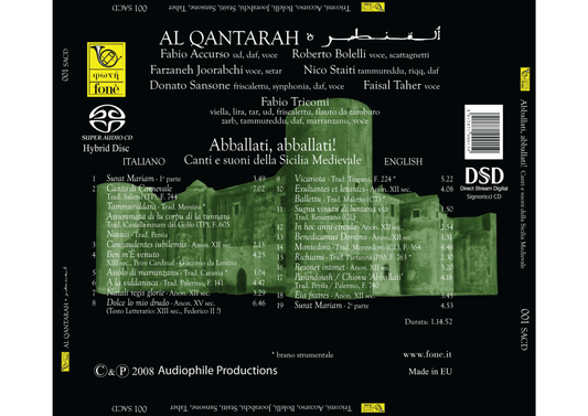 ABBALLATI, ABBALLATI! CANTI E SUONI DELLA SICILIA MEDIEVALE | Al Qantarah