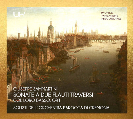 Giuseppe Sammartini – Sonate a due flauti traversi col loro basso, Op. I – Urania Records LDV 14130, copertina CD
