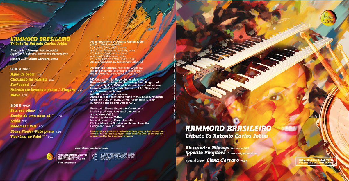 Hammond Brasileiro – gatefold esterno con cover, tracklist e dati tecnici – Velut Luna CVLD413