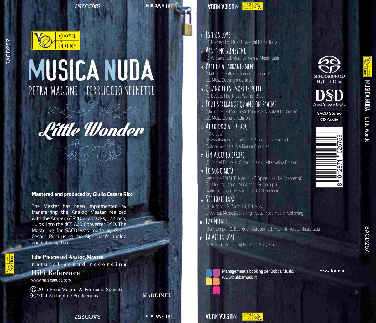 MÚSICA NUDA, PEQUEÑA MARAVILLA | Magoni, Spinetti