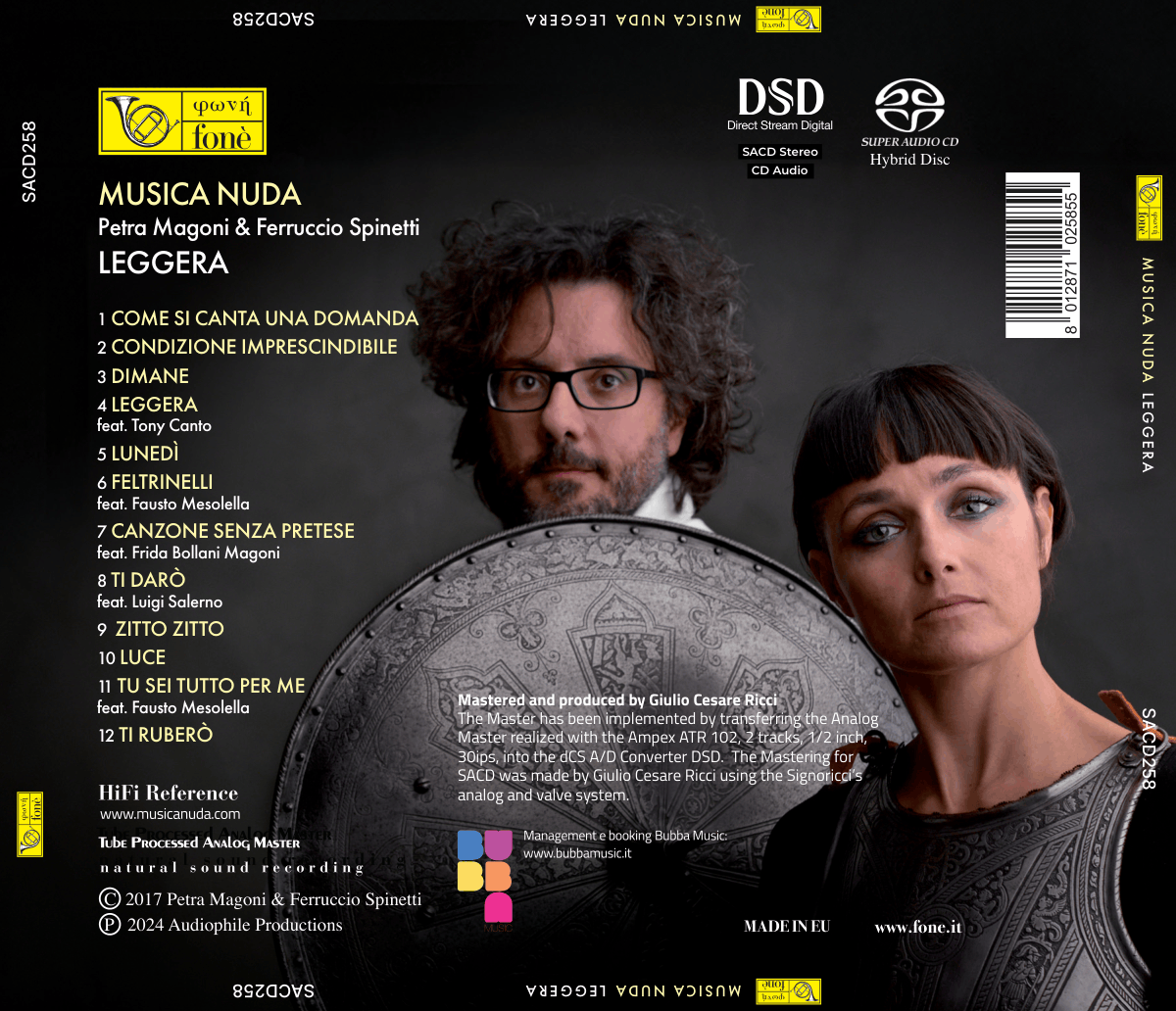 MÚSICA NUDA, LIGERA | Magoni, Spinetti