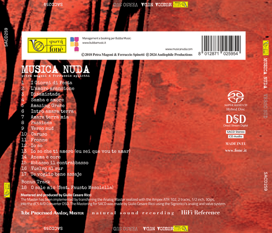 MUSICA NUDA, TOWARDS SOUTH | Magoni, Spinetti