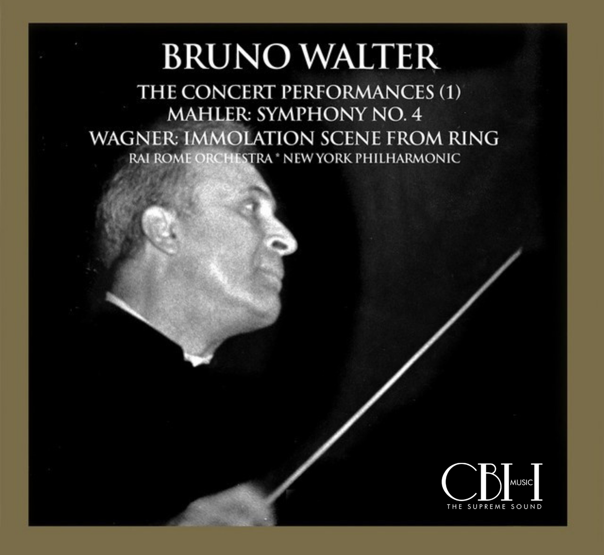 Cover — Mahler Sinfonia n. 4 e Wagner Götterdämmerung live, Bruno Walter — Capsa Symphōnĭa CS556