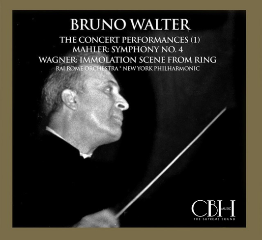 Cover — Mahler Sinfonia n. 4 e Wagner Götterdämmerung live, Bruno Walter — Capsa Symphōnĭa CS556