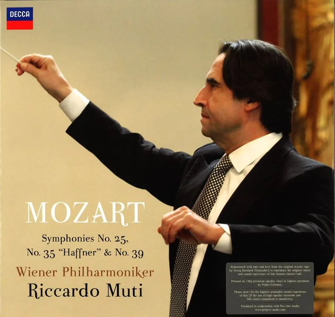 RICCARDO MUTI - MOZART: Sinfonie N.25 - N.35 "Haffner" - & N.39